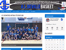Tablet Screenshot of aldeville-basket.com